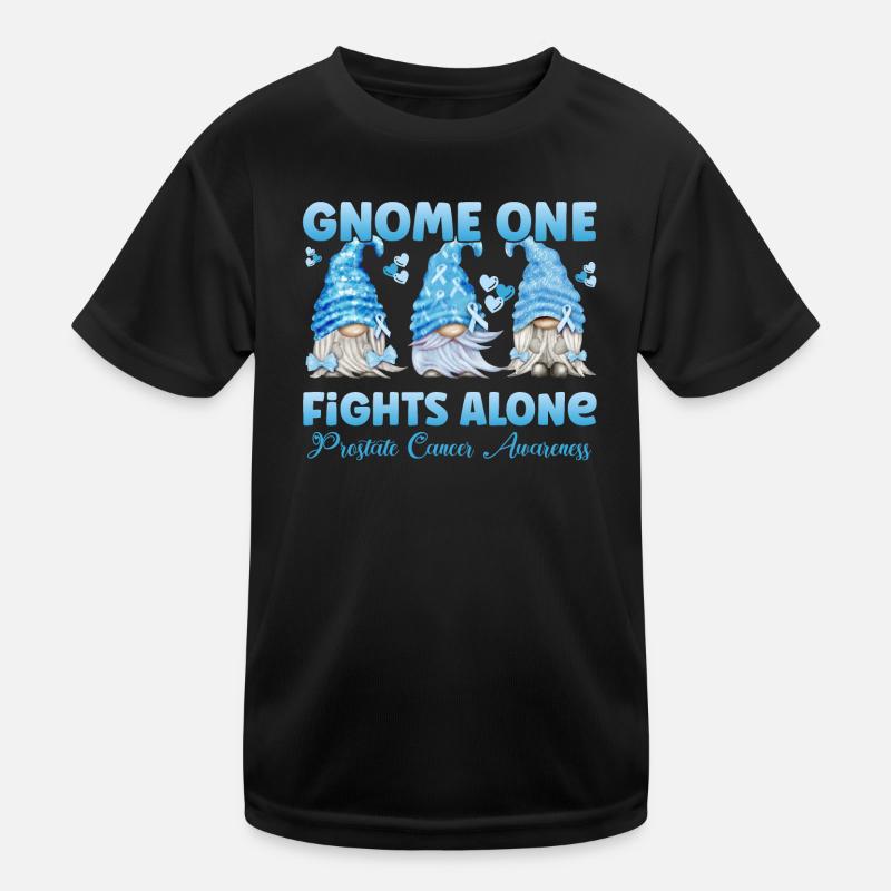 Prostata Krebs Prostatakarzinom Hellblau Gnom Kinder Funktions-T-Shirt
