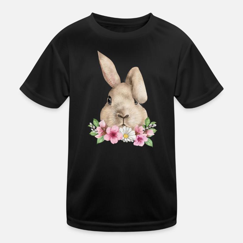 Rabbit Floppy Ear Easter Rabbit Mom Kids Functional T-Shirt