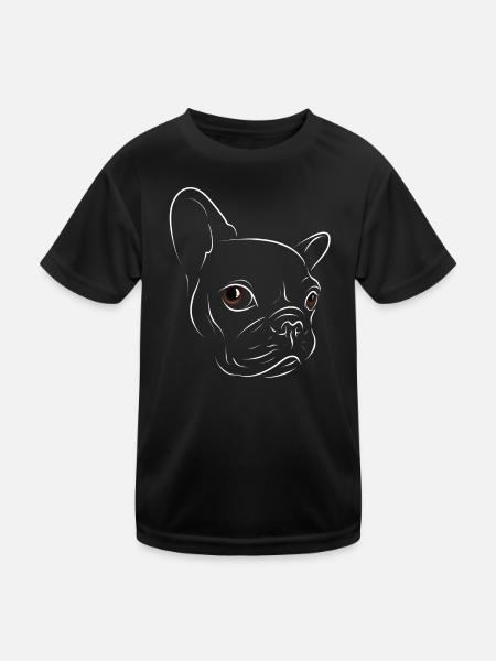 Chiot - T-shirt sport Enfant - noir - Devant