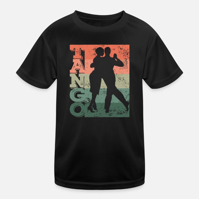Tango Argentino Retro Vintage Tango Vals Dance Kinder Funktions-T-Shirt