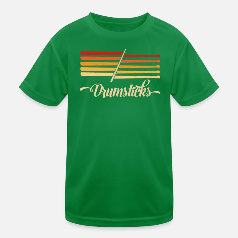 Drummer Drumsticks " Trommelstöcke " Kinder Funktions-T-Shirt