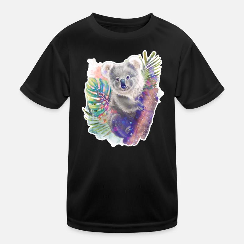 Koala | Koala bear - Kids Functional T-Shirt - black