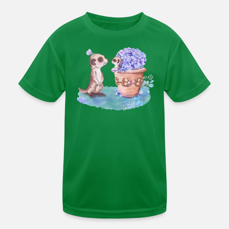 Erdmännchen Kinder Funktions-T-Shirt