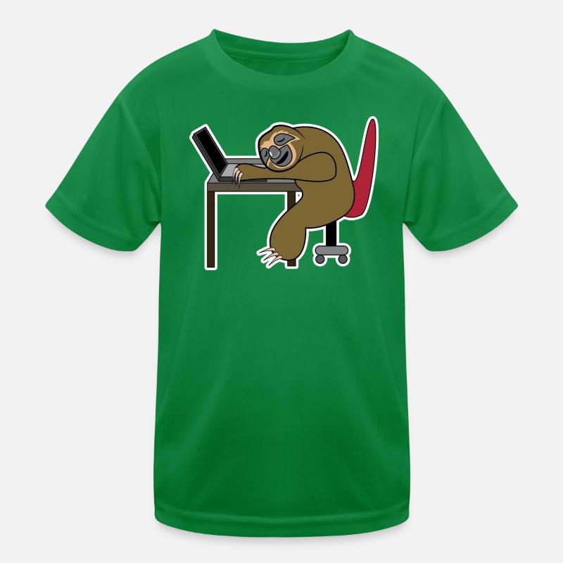 Laptop Home Office Statement Wfh Lustig Freelancer Kids Functional T-Shirt