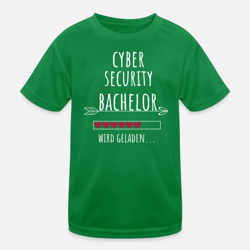 Cyber Security Bachelor Studium Geschenk Kinder Funktions-T-Shirt