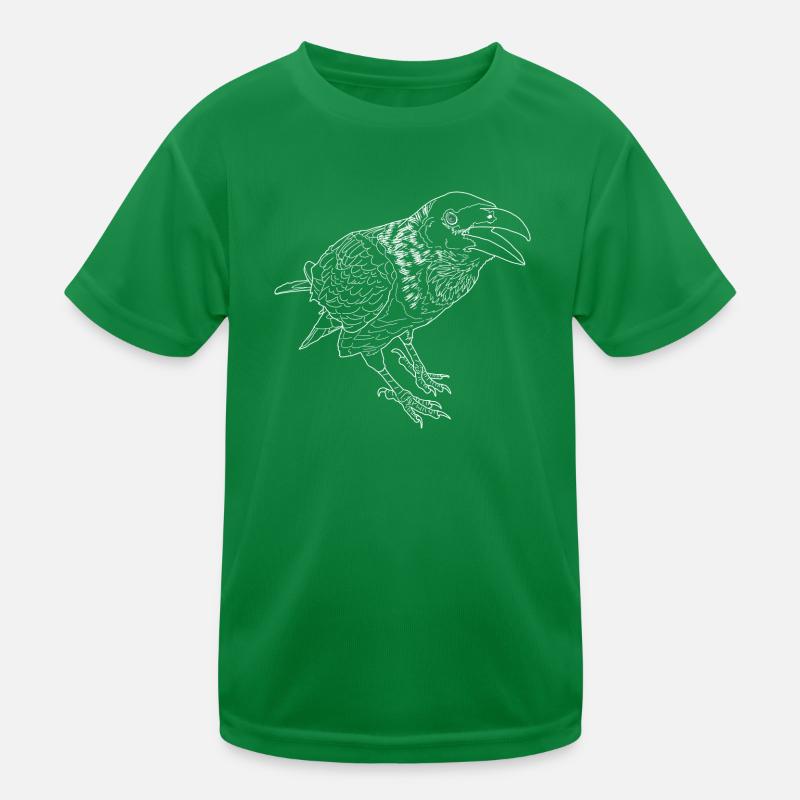 Crow linear Kids Functional T-Shirt