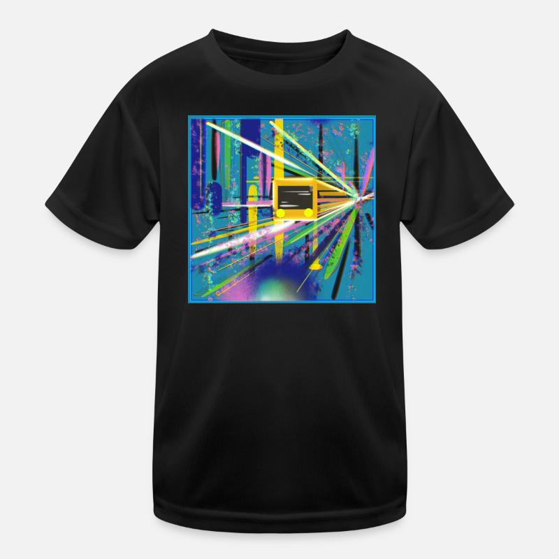 Abstrakte U-Bahn Berlin Graffiti Design Kinder Funktions-T-Shirt