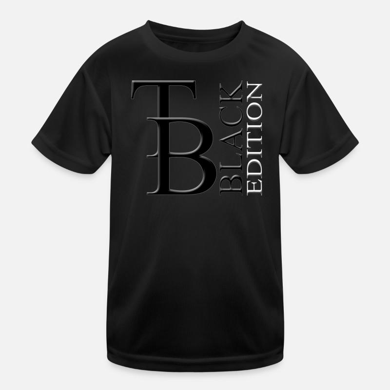TB black edition - Kinder Funktions-T-Shirt - Schwarz