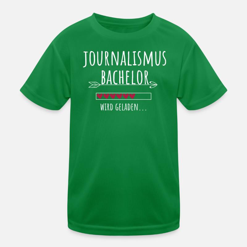 Journalismus Bachelor Studium Studentin Geschenk Kinder Funktions-T-Shirt
