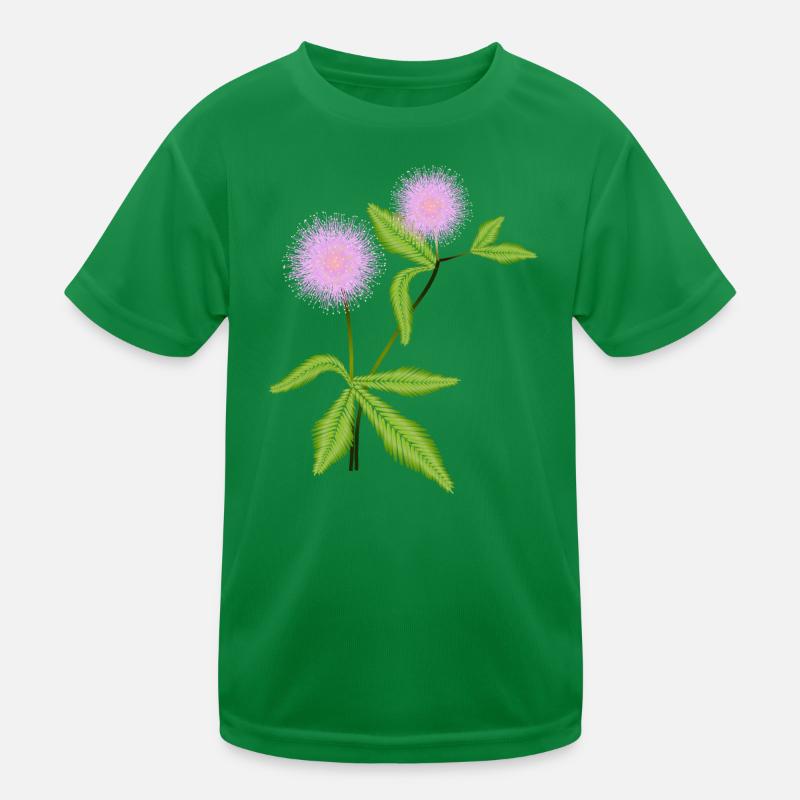 Mimosa plant with its sensitive leaves Kids Functional T-Shirt