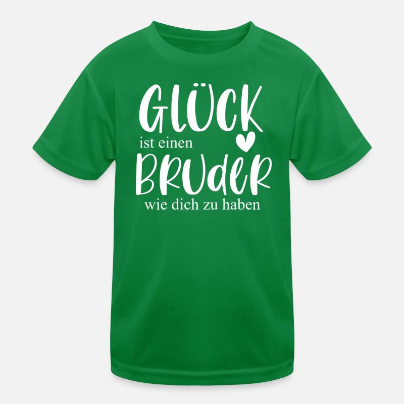 Glück Bruder Geschenk Geburtstag Danke Kinder Funktions-T-Shirt