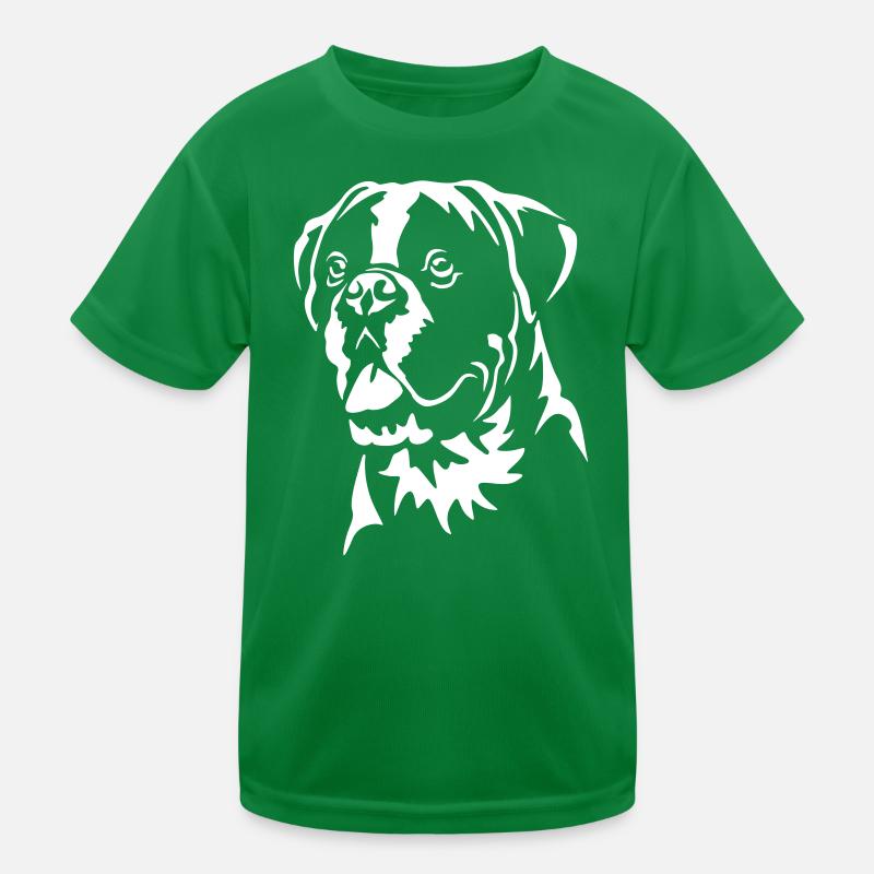 Boxer Kopf "Black Edition" Kinder Funktions-T-Shirt