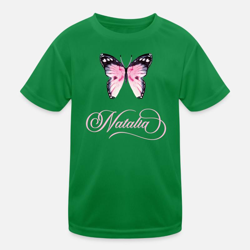 Motif du nom papillon de Natalia T-shirt sport Enfant