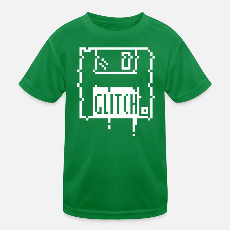 8bit glitch disk Kinder Funktions-T-Shirt