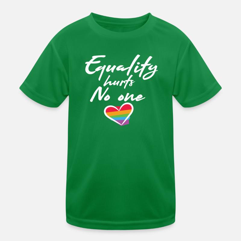 Regenbogen Herz Statement Liebe Frieden Kinder Funktions-T-Shirt