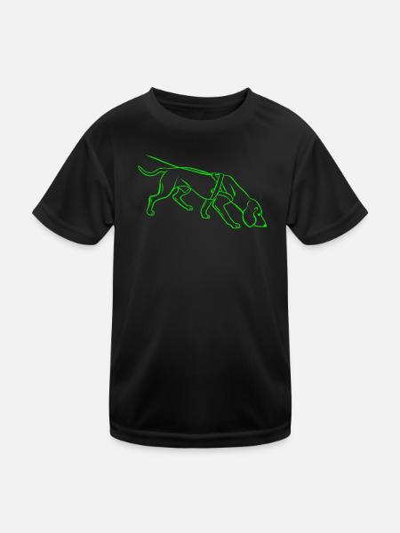 Search - Kids Functional T-Shirt - black - Front
