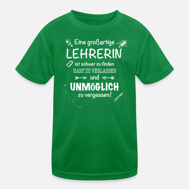 Lehrerin Kinder Funktions-T-Shirt