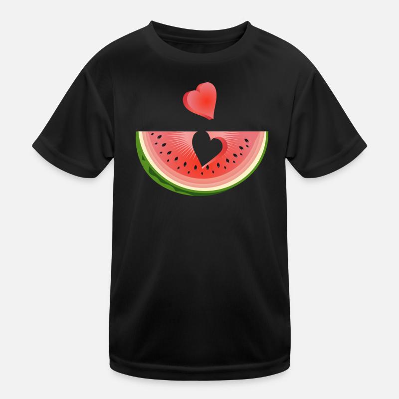 Morceau de pastèque avec cœur T-shirt sport Enfant