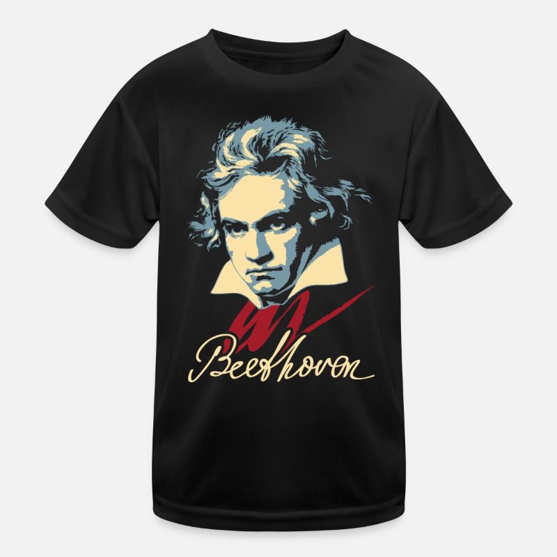 Beethoven (dunkel) Kinder Funktions-T-Shirt