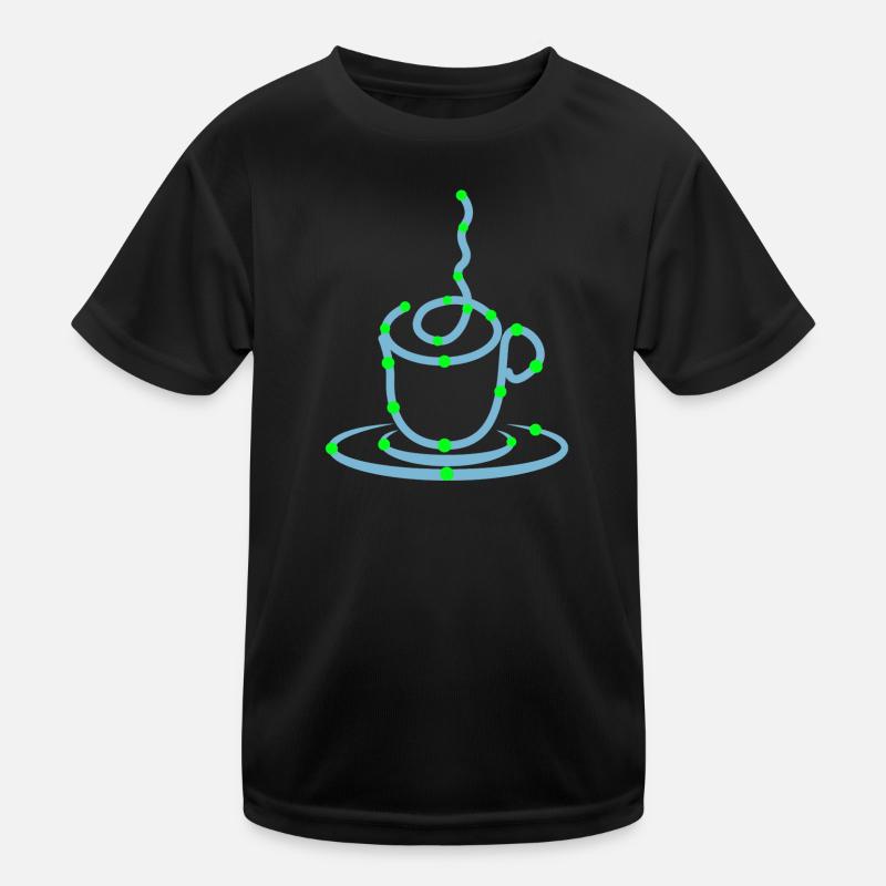 Tasse de café Amateurs de café Boire du café T-shirt sport Enfant