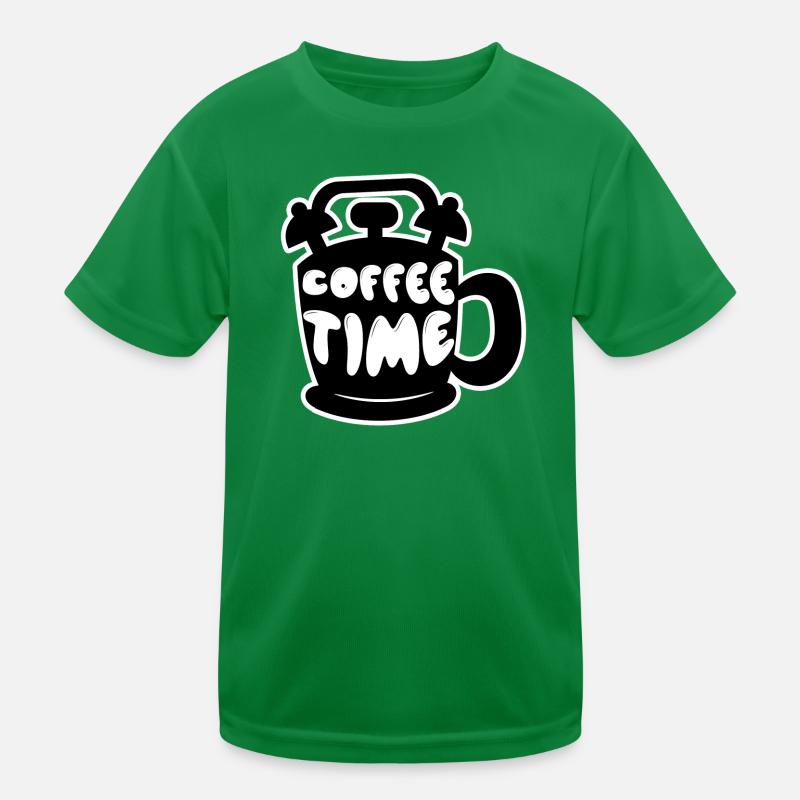 Café Disant Cafetière Buveur de café Caféine T-shirt sport Enfant