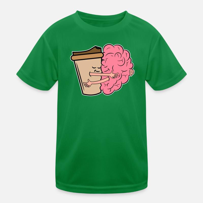 Kaffee Trinken Kaffeeliebhaber Kaffeetrinker Kinder Funktions-T-Shirt