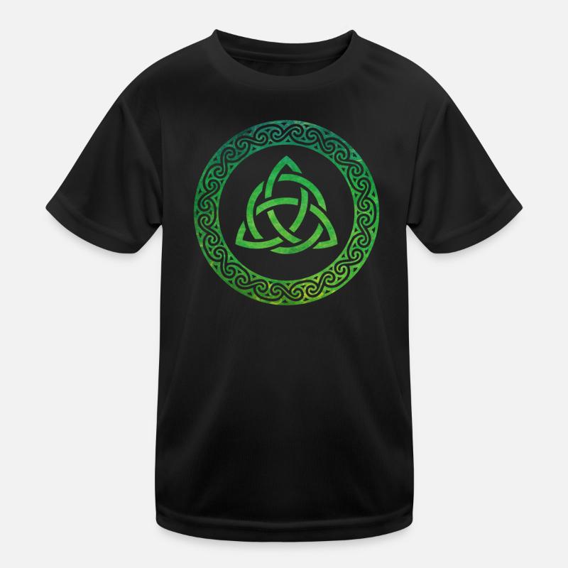 Celtic Knot - Kinder Funktions-T-Shirt - Schwarz