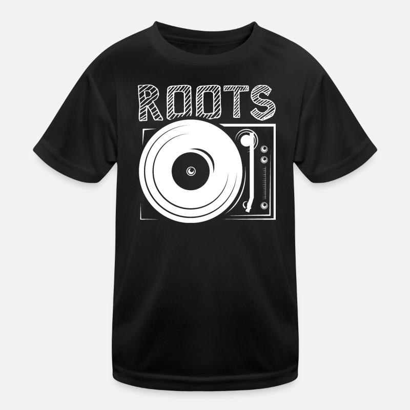 turntable dj djing turntables roots Plattenspieler Kinder Funktions-T-Shirt
