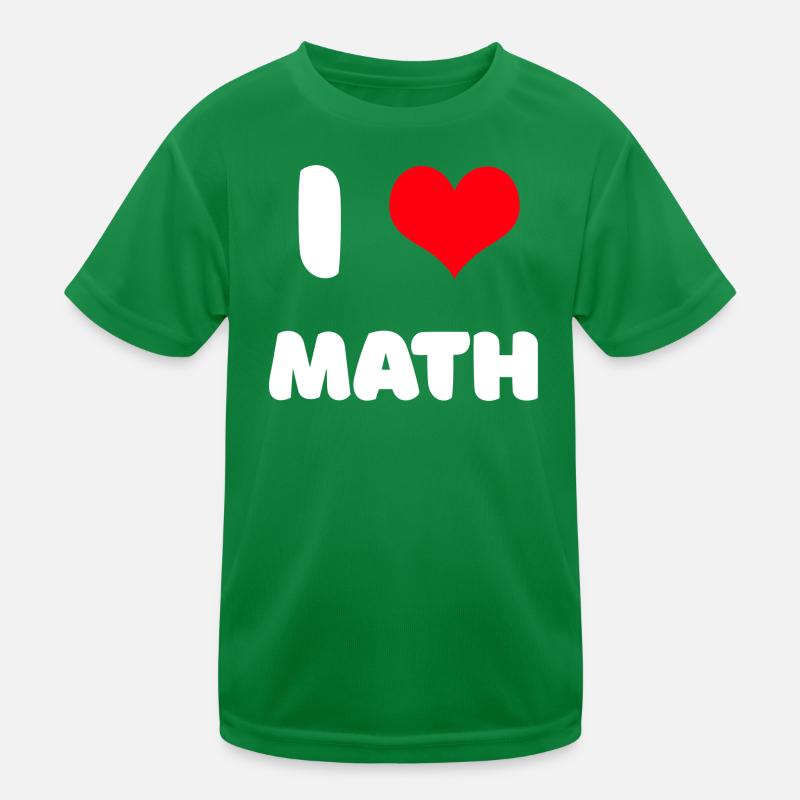 Ich liebe Mathe Kinder Funktions-T-Shirt