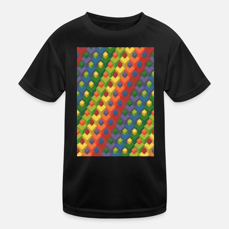 Grand gradient - T-shirt sport Enfant - noir