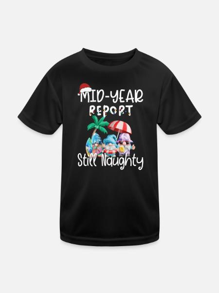 Gnome Semi-Annual Report Still Cheeky - Kids Functional T-Shirt - black - Front