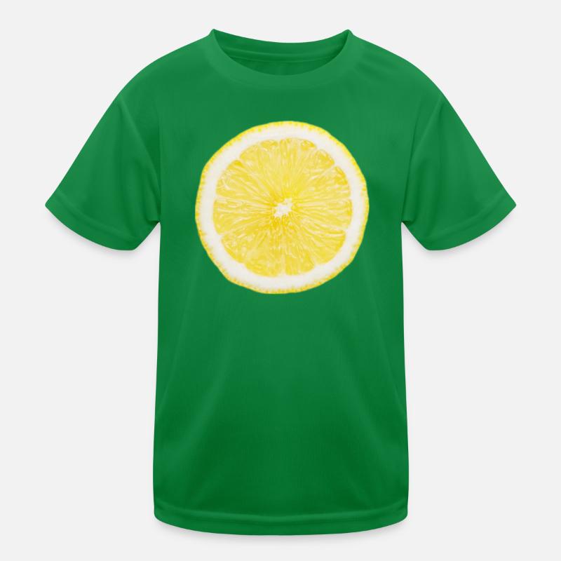 Halbe Zitrone Kinder Funktions-T-Shirt