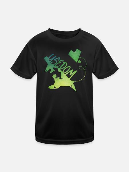 Usedom - Kids Functional T-Shirt - black - Front