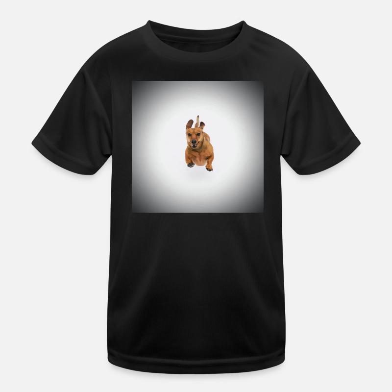 Teckel brun T-shirt sport Enfant
