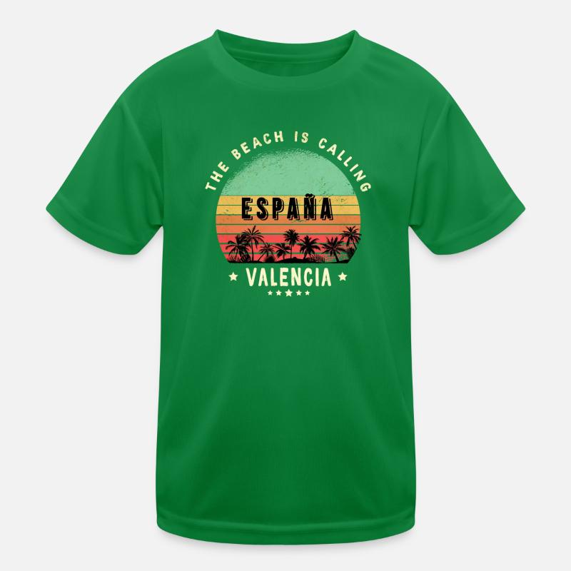 Design de plage Valence Espagne T-shirt sport Enfant