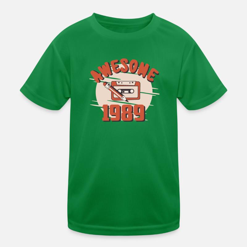 Cool 1989 Retro Tabe Kids Functional T-Shirt