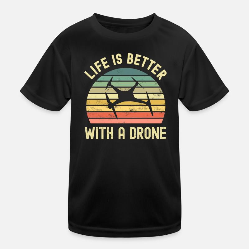 Drone - T-shirt sport Enfant - noir