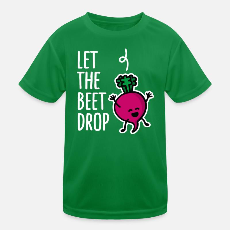 Let the beet drop, beat drop EDM DJ Dance Music Kids Functional T-Shirt