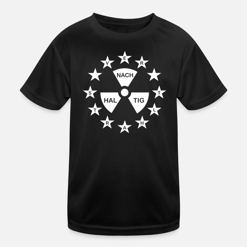 Nachhaltig verstrahlt ! Kinder Funktions-T-Shirt