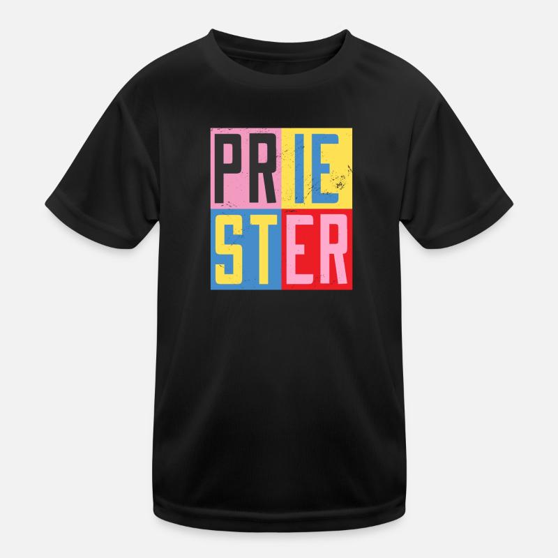 Priester Design Kinder Funktions-T-Shirt