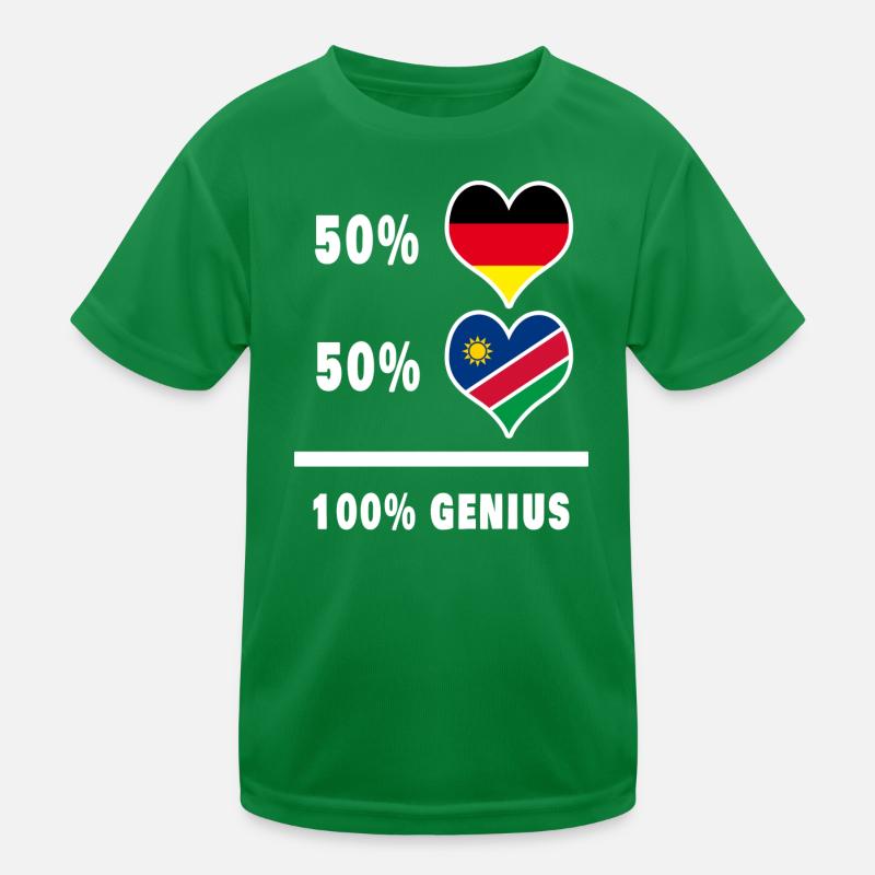 Germany and Namibia 100% Ingenious / Gift Kids Functional T-Shirt