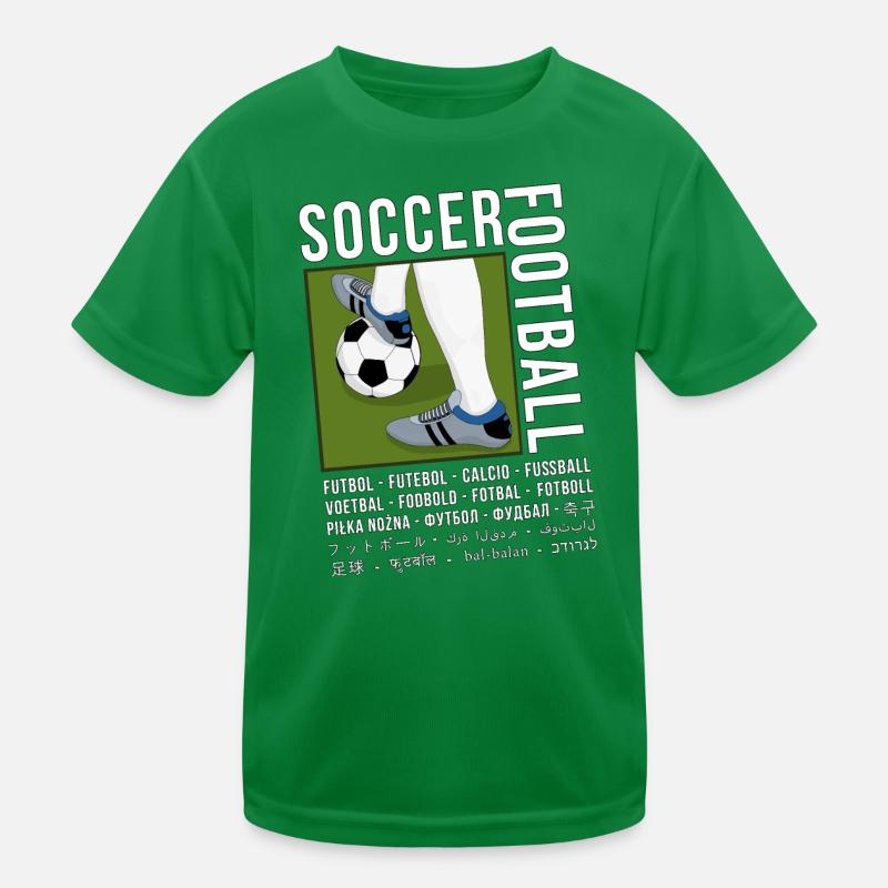 Football dans différentes langues T-shirt sport Enfant