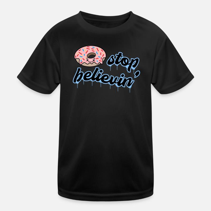 Süßigkeiten Lecker Donut Nachspeise Statement Kinder Funktions-T-Shirt