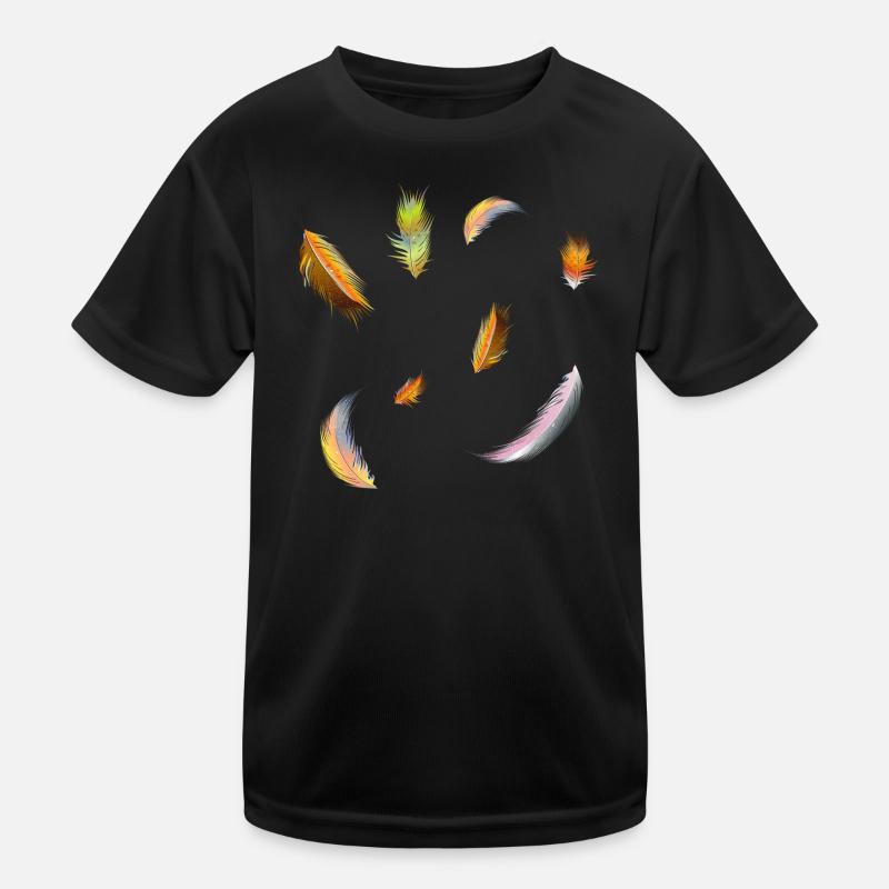 plumes délicates et colorées symbole de légèreté T-shirt sport Enfant