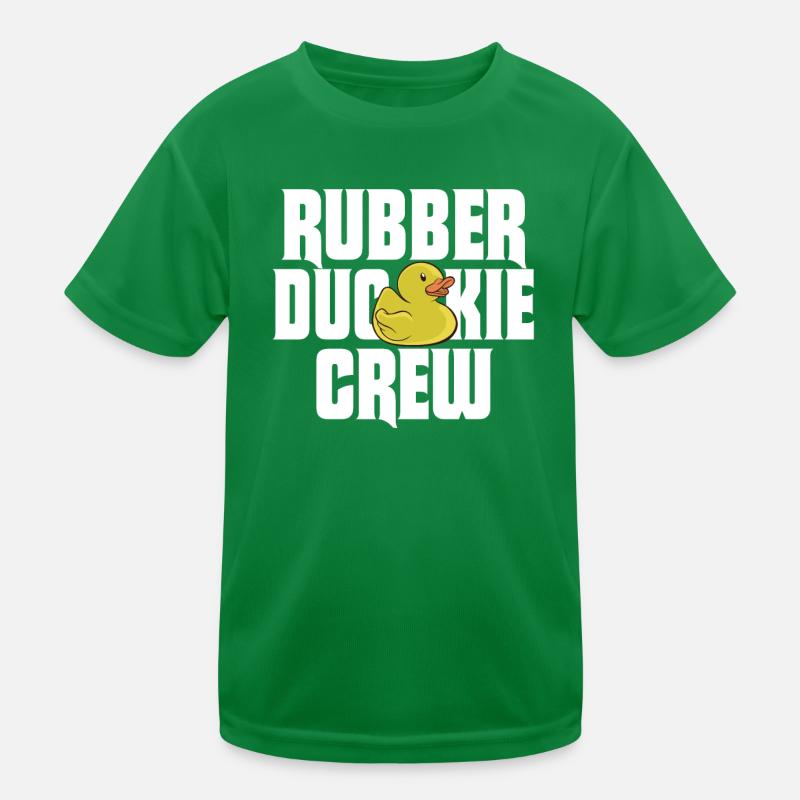 Rubber Duck Rubber Duckie Crew Kids Functional T-Shirt