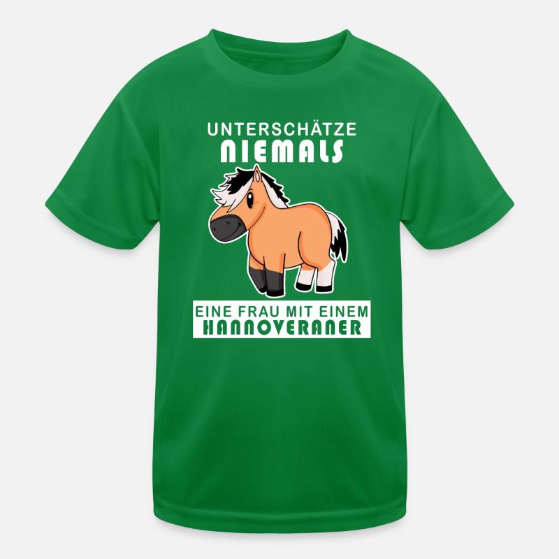 Hannoveraner Pferd Hauspferd Kinder Funktions-T-Shirt