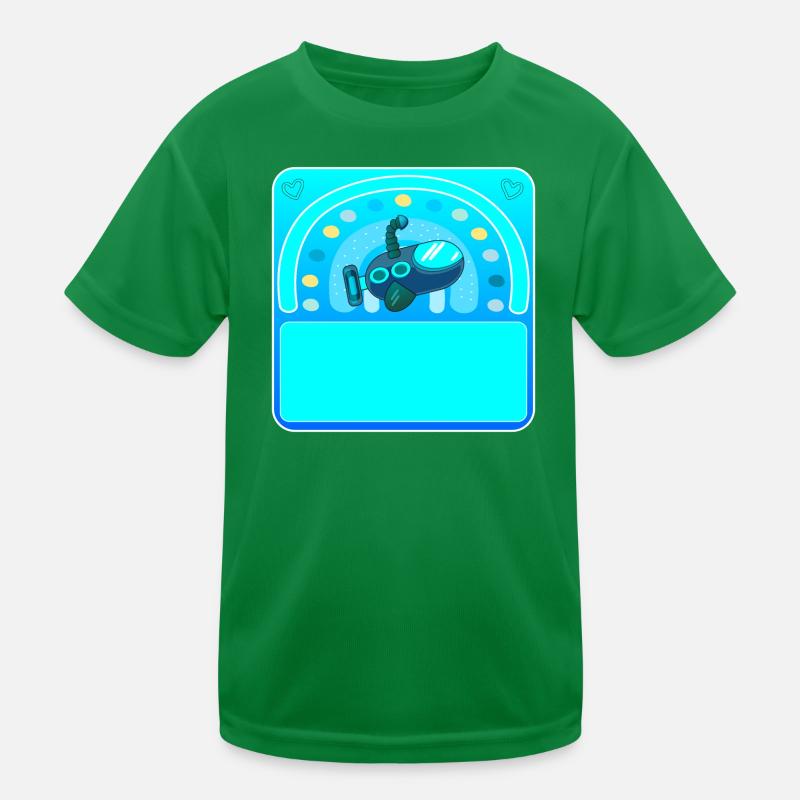 Namensgeschenke - U-BOOT - SELBST GESTALTEN Kinder Funktions-T-Shirt