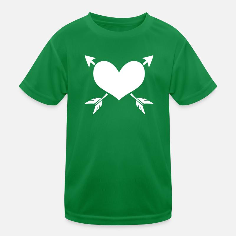 Herz Pfeil Kinder Funktions-T-Shirt