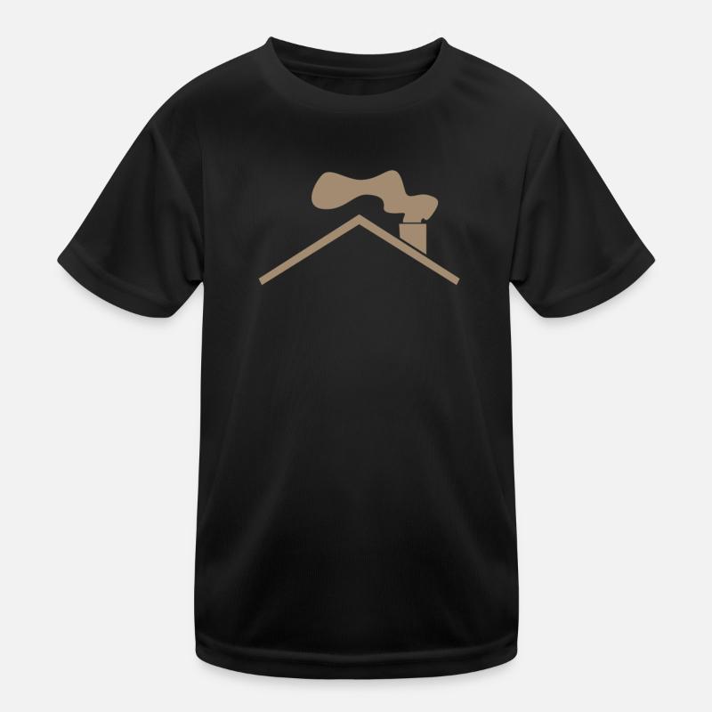 Haus Dach Kinder Funktions-T-Shirt