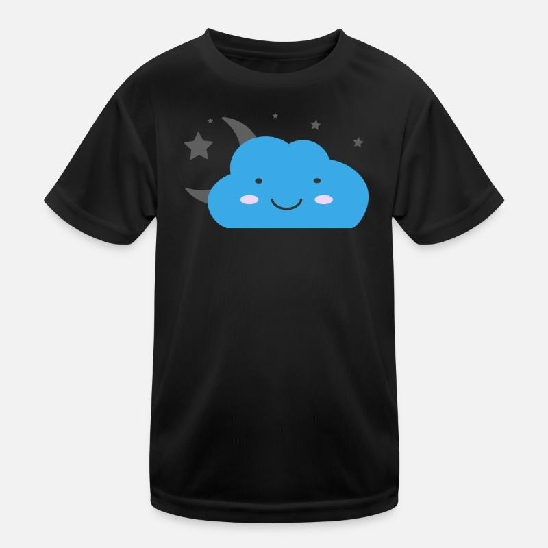 Kawaii cloud and starry sky Kids Functional T-Shirt